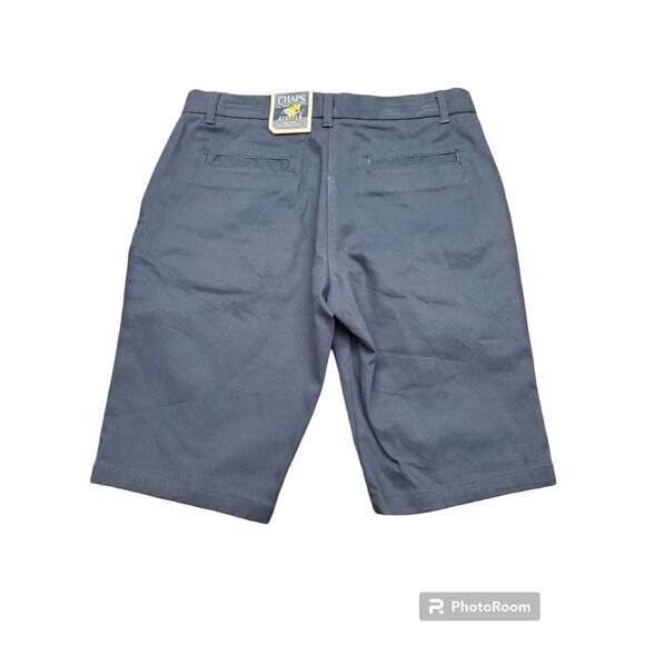 NEW Boy's Navy School Uniform Shorts | CHAPS Skinny Bermuda - Picture 2 of 8